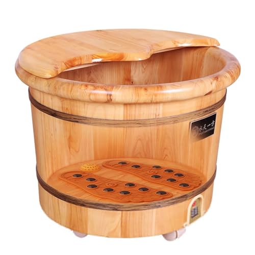 Bañera de pies de madera para spa y masaje