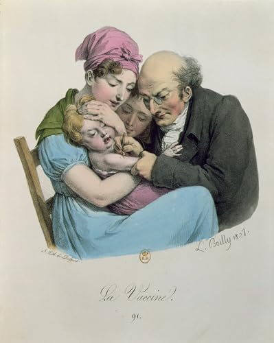 Poster impression tableaux graffiti art mural Le Vaccin Boilly Delpech 60x90cm