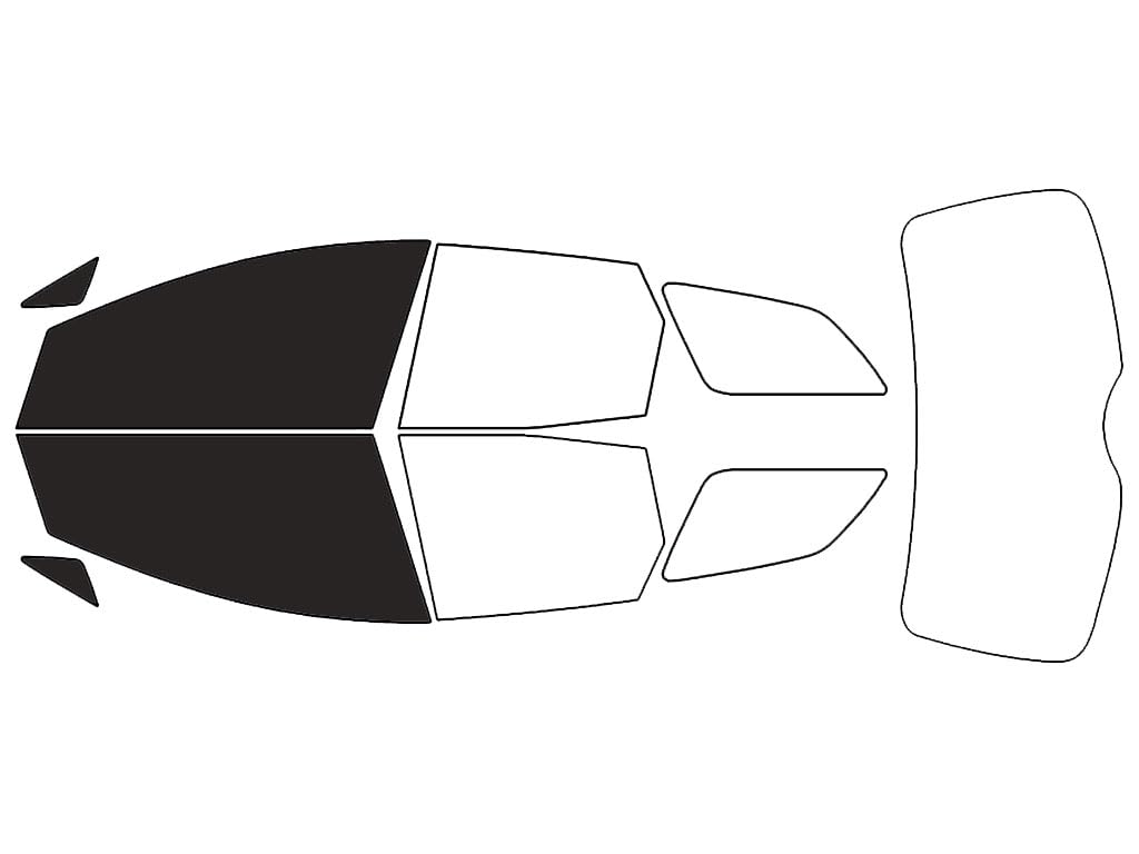 Rvinyl Window Tint Kit Compatible with Mazda Cx-7 2007-2012 - Front Precut Kit - 20%