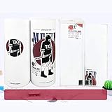 Größe: 6,7 * 6,7 * 18,2 cm Kreativer Pencil Box Multifunktional mit Spiegel Rechner großer Kapazitäts Mäppchen für Jungen-Mädchen-Schule-Briefpapier Beweglich, Erdbeere, China