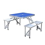 AHB Portable Folding Picnic Table with 4 Seats