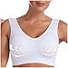 Bras for Women no Underwire 5 Pack Sports Bras for Women Seamless Wireless Workout Everyday Sleep Bra Comfortable & Breathable Removeable Pads White