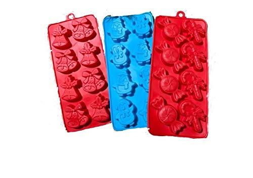 Greenbrier IntlChristmas Holiday Ice Cube Trays (3PK)