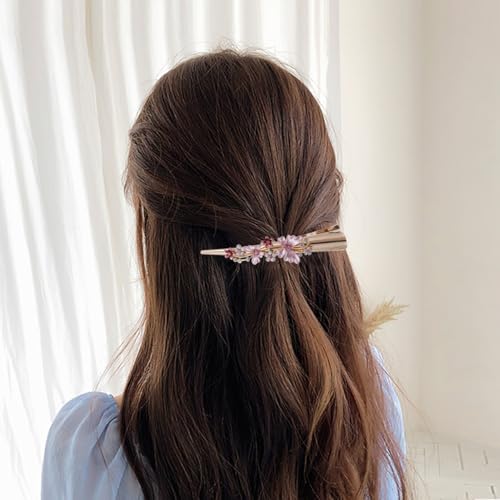 Pinces à cheveux bouclés en alliage et strass pour femmes exigeantes - 3
