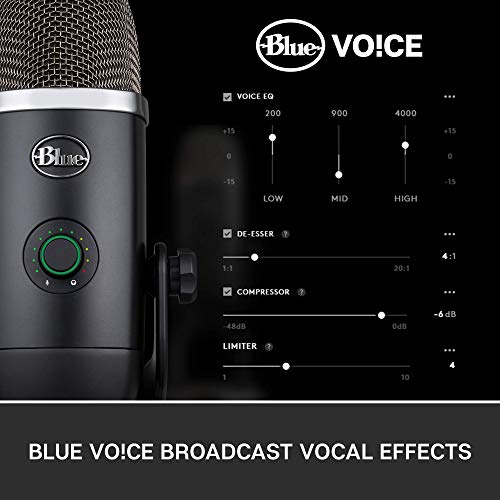 Blue Yeti X Professional Condenser Usb Microphone With High-Res Metering, Led Lighting & Blue Voice Effects For Gaming, Streaming & Podcasting On Pc & Mac (Renewed) #TOP4
