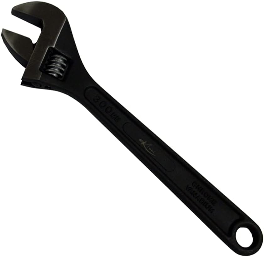 K Tool International Wrench Adjustable 12 Inch Black