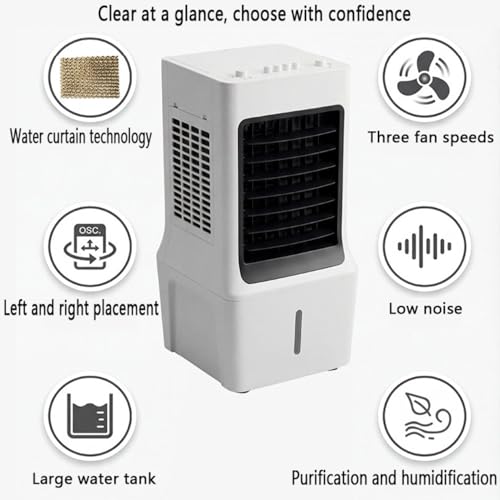 Aire acondicionado portátil de 12 L: dile adiós al calor seco con su humidificador integrado 4
