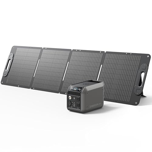 Image of Dabbsson 768Wh Solar Generator with 120W Solar Panel,Portable Power Station,Up to 900W AC Output,1.5X Extended Runtime,Recharge 100% in 1.6 Hrs, 600L Semi-Solid LiFePO4,EPS,100W USB-C,for Camping RV