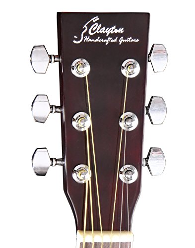 Image of CLAYTON 39 inch Semi-Acoustic Cutaway Guitar with Lindenwood Top, side and back - Rosewood fingerboard - Okoume neck - MC39CEQSB (Sunburst)