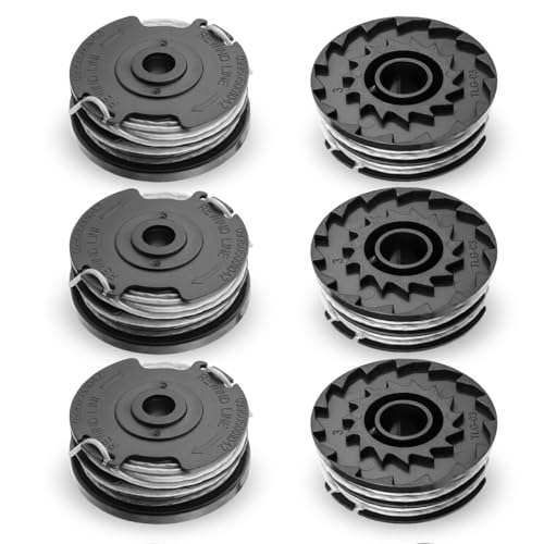 BESPOTCL Replacement Strimmer Wire Compatible with Bosch ART 27 6PCS Strimmer Spool Line Compatible with Bosch ART 27 30 24 30-36 LI