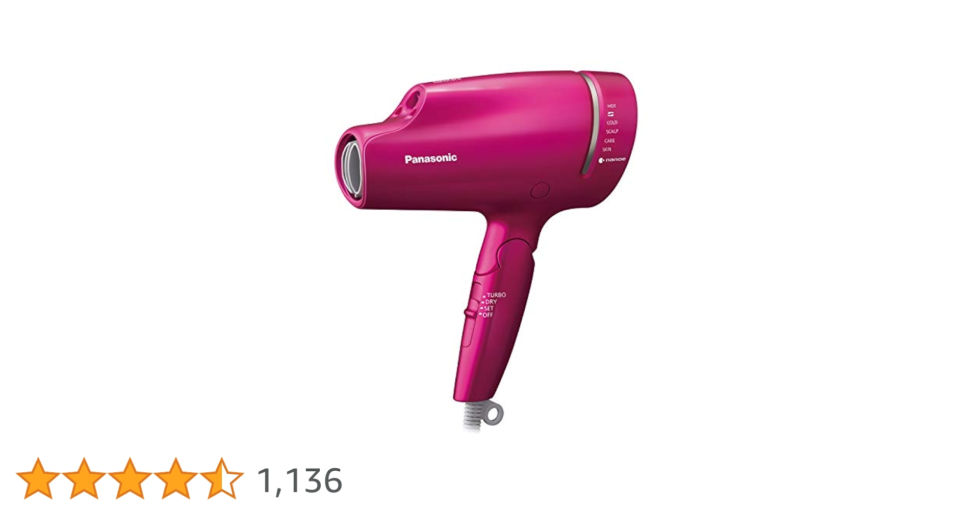 Panasonic ナノケアドライヤー EH-NA9B-VP ビビッドピンク Amazon | パナソニック ヘアドライヤー ナノケア ビビッドピンク