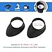 2PCS Binocular Eye Cups, Binocular Eye Cups Replacement 27mm Inner Diameter Foldable Binocular Rubber Eyepiece Eye Guards Cups（Cups are not Curve Around Your face）