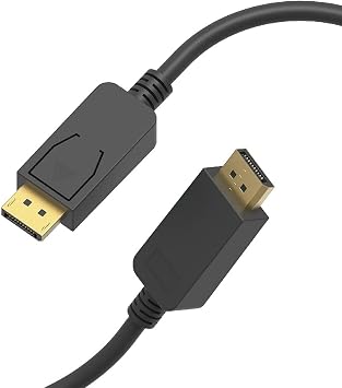 6Ft DisplayPort Male/Male Cable V1.2 4K up to 144Hz, 5 Pack