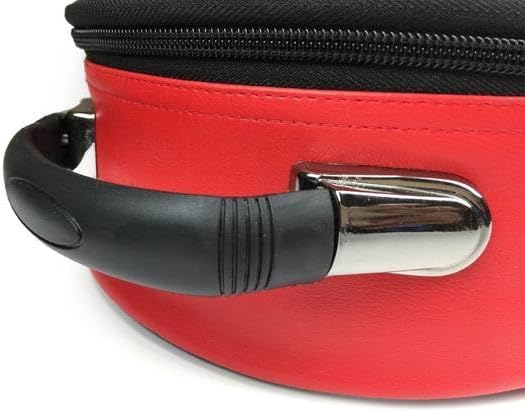 Masonic Regalia Large Hat/Cap Case – Premium Red Leather