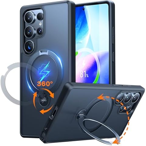 TORRAS 360° Magnetic Stand Case for S25 Ultra Cover