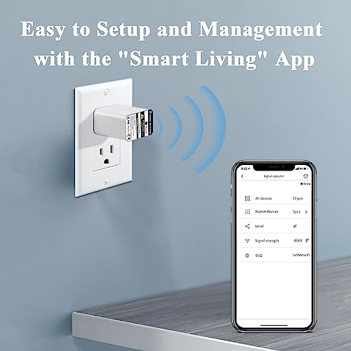 Image of LANBON L8-HRP Mesh WiFi Extender Only for 'Smart Living' L8 Series Smart Switch, 2.4Ghz WiFi Repeater 10m Signal Booster No Lag & No Drop, Internet Booster WiFi Repeater