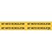 Brady 7147-4, 90314 Self-Sticking Vinyl Pipe Marker, (Pack of 50 Cards)