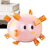 Pelota de peluche para perro chirriante, pelota de fútbol para perro con correas | Pelotas de peluche para perros masticables agresivas con correas,Bolas chirriantes de masticación agresiva para juego