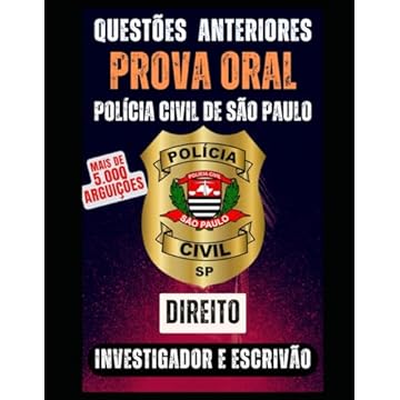 Capa do livro QUESTÕES DE DIREITO PARA PROVA ORAL: Investigador e Escrivão: Polícia Civil do Estado de São Paulo (Portuguese Edition)