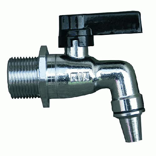 Rubinetto a Sfera in Acciaio con Leva in Alluminio per Contenitori Alimentari in Metallo (3/4')