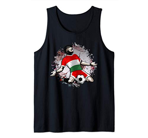 Hungary Soccer Hungarian National Flag Proud Football Lovers Tank Top, Black