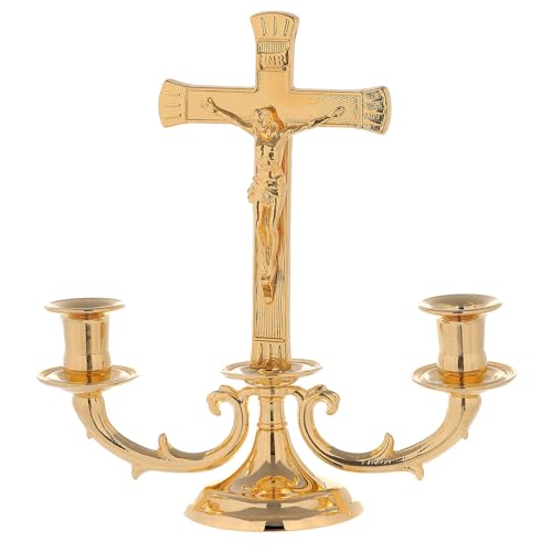 Holyart Altar Candelabrum with Cross