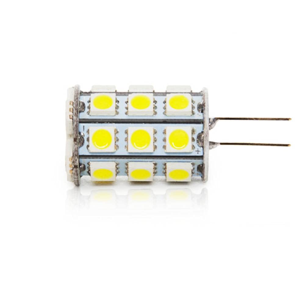 ElitcoG4 2-Pin 3.2W LED Bulb, Warm White 3000K Indoor Bulb, Energy Saving Low Voltage 12VAC/DC Bulb for Home, Office, Showroom and Shop, Pendant Light Bulb for Chandelier, Wall Sconce, Night Lamp