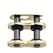 Catena 530 Gold X-Ring Catena Rivetto Collegamento Collegamento Moto Pignoni Ricambio Accessori Compatibile con DID 530VX G&B530VX