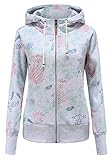 【Material】- Esta sudadera casual está hecha de 50%Algodón y 50%poliéster, la tela tiene excelente elasticidad, transpirabilidad, también es tacto cómodo, en invierno y los días fríos puede desplegar su función de conservar el calor. Además no se deforma fácilmente.