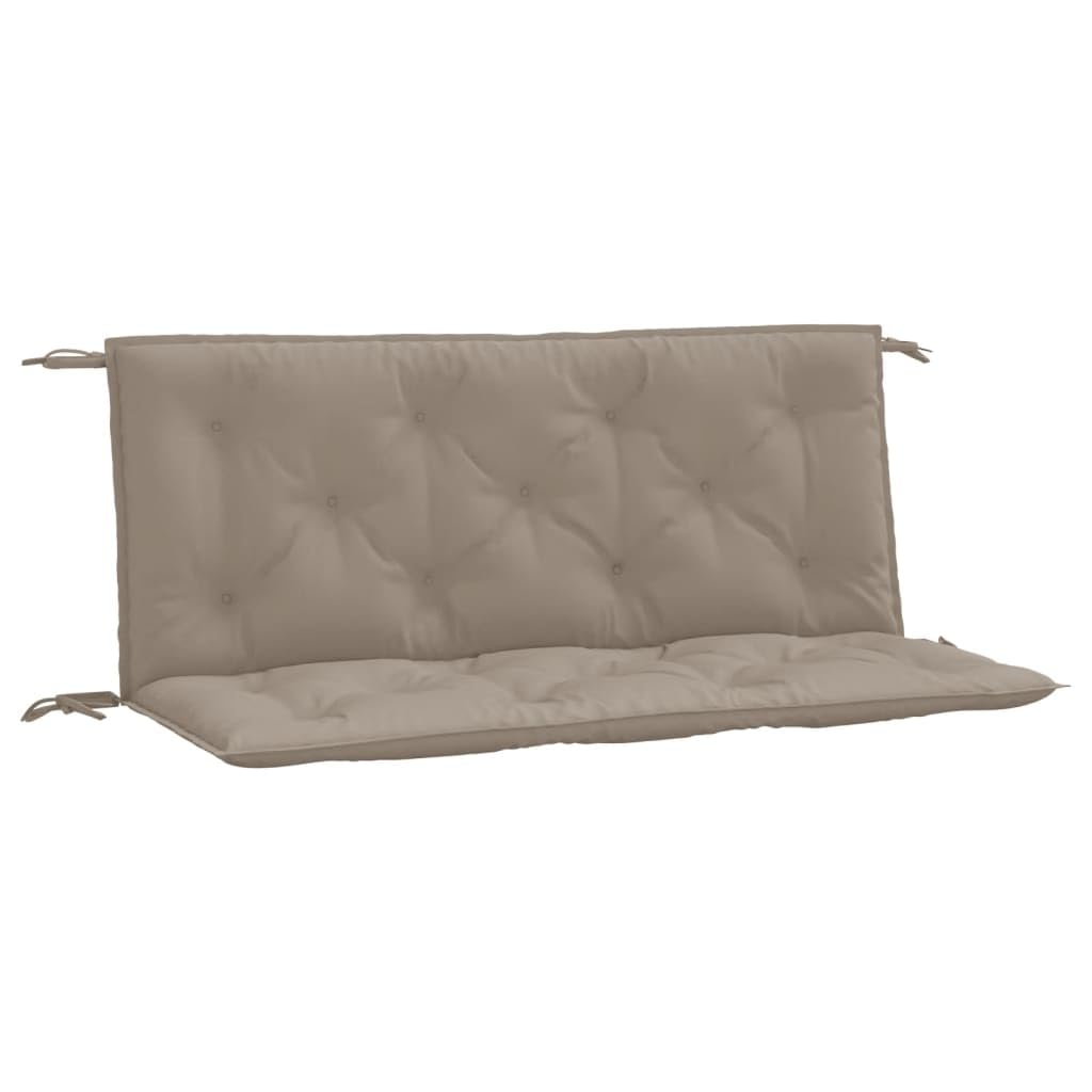 Cuscini per Panca da Giardino 2 pz 120x50x7 cm Tortora