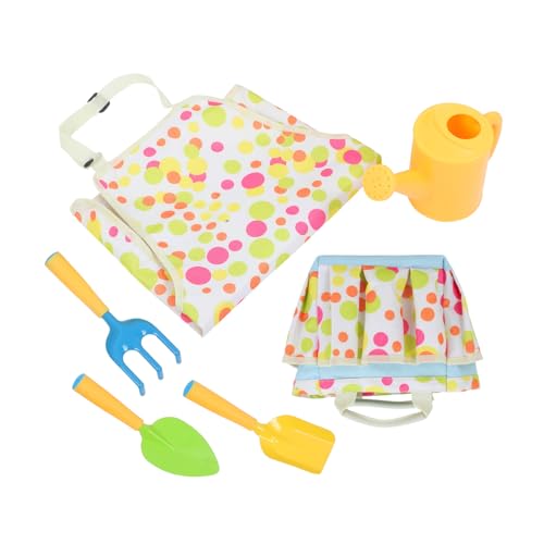 Kisangel 1 Juego Conjunto de Herramientas de jardín Delantal de jardín Set de Herramientas Infantiles Herramientas de Arena Equipo de jardín para Palas pequeñas para jardinería PP