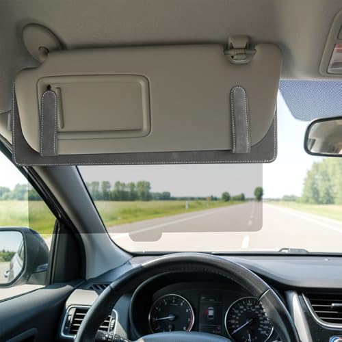 A1DIEE Sun Visor Extender for Car - Sun Protection Visor Clip Extension for Automotive Windshield Adjustable Auto Sunshade Blockers Attachment with Magnetic Glasses Holder and Storage Slot