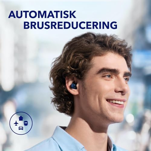 Soundcore by Anker Space A40 Auriculares Inalámbricos Bluetooth Cancelación Ruido Activa Adaptativo, 50H Reproducción Total, Hi-Res Sonido LDAC, Ajuste Cómodo, 6 Mics, Carga inalámbrica, Carga rápida - imagen 3