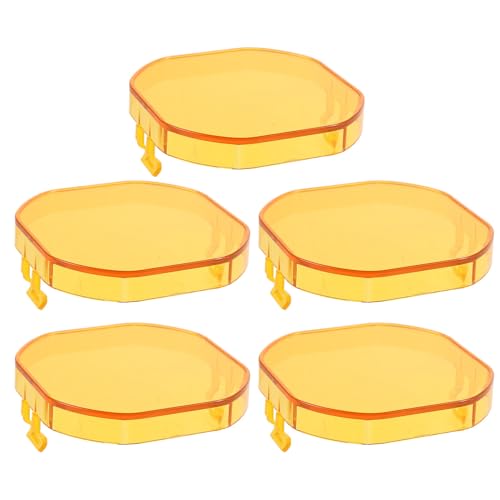 Cubiertas de luz LED amarillas de 3x3 pulgadas VALICLUD de PC para todoterreno