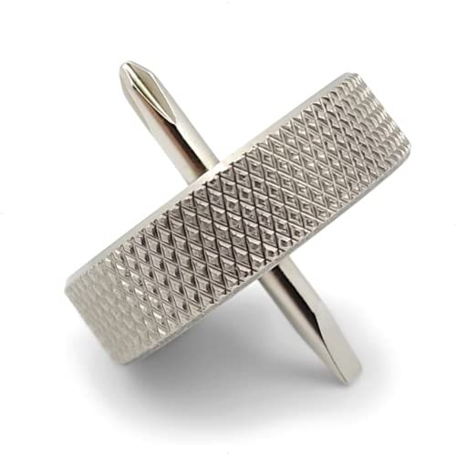 Short Stubby Screwdriver - Doubled Ended With Phillips And Flat Head - Made Of Stainless Steel (Small Head - Size #1) #TOP2