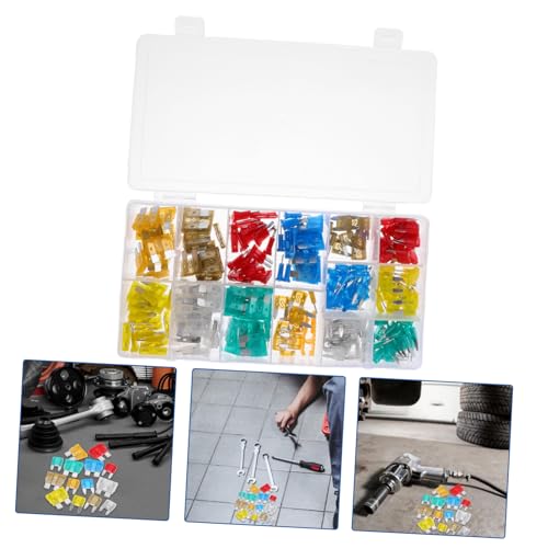 Kit de 220 fusibles para automóvil PRETYZOOM, fusibles mini de aluminio y plástico, para reemplazo automotriz miniatura 6