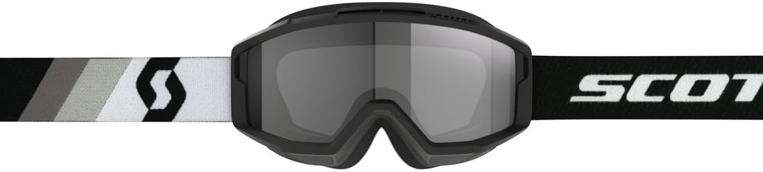 SCOTT 285538-7702053 Split OTG Sand Dust Goggle, Premium Black/White with Dark Grey Lens
