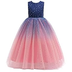 Navy Blue + Pink - Ankle Length & Round Neck