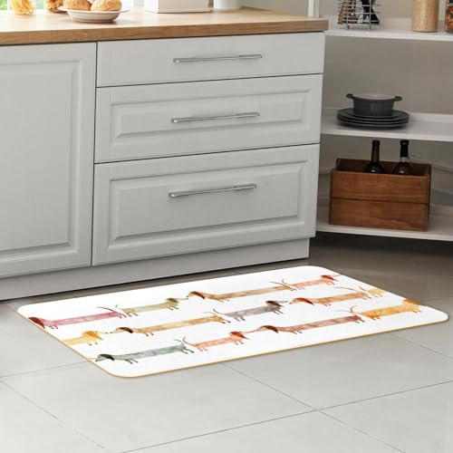 Tapete de cocina para pasillo y cuarto de lavado con diseño teckel 7