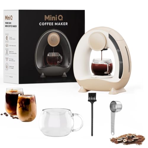 Image of Coffee Capsule Machine (1, ABS), One-Touch Cappuccino, Latte, Espresso & Americano Maker, Compatible Pod Coffee Machine with Smart Touch Control & Auto Clean System for Home & Office(cream)