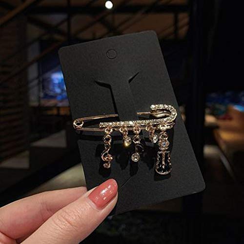 Broche insecte haut de gamme en strass colorés pour rehausser le style d'une veste féminine