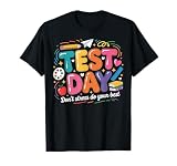Retro Test Day Don't Stress Do Your Best Teacher Testing Day T-Shirt