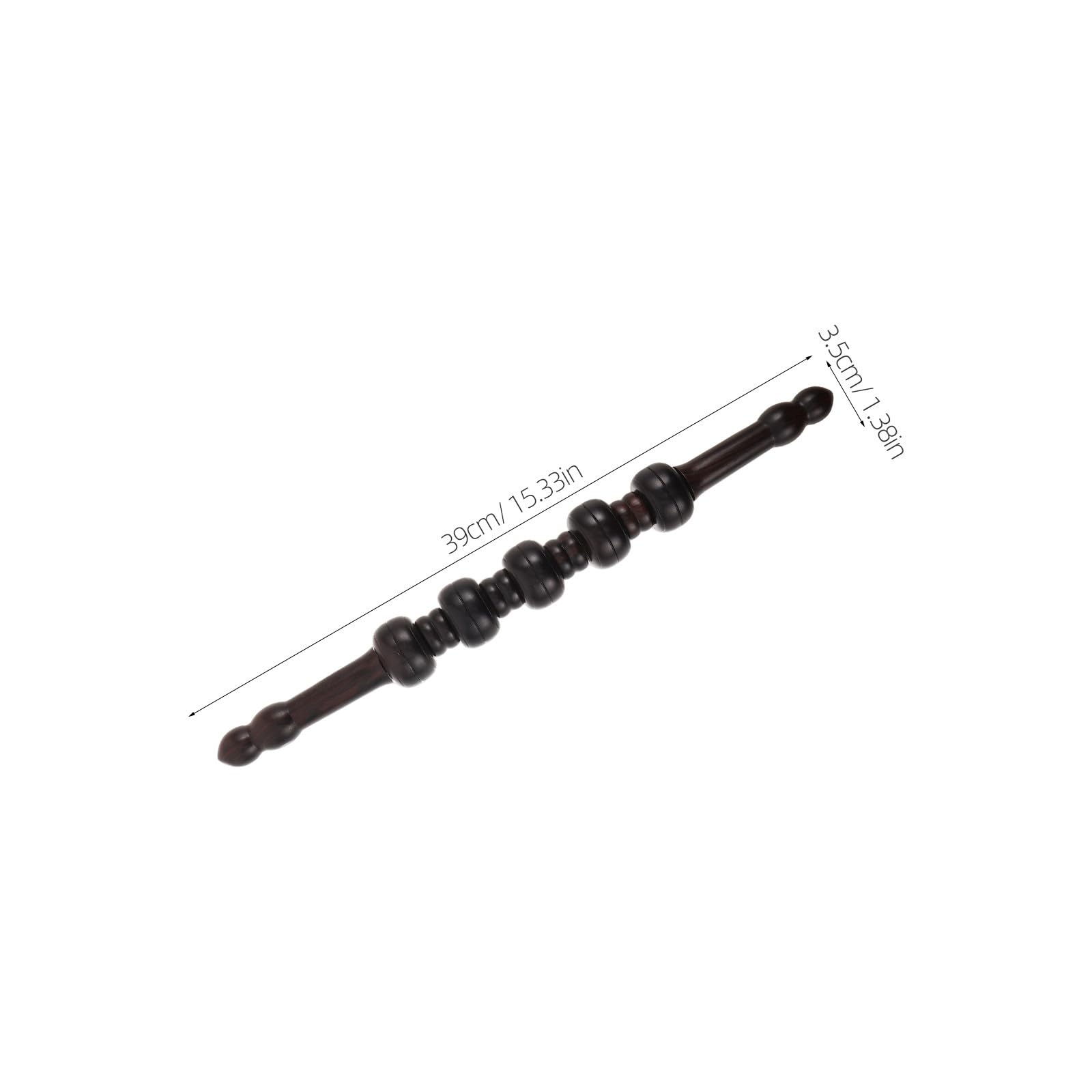KICHOUSE Rodillo de masaje - Herramienta de masaje con palo de madera para la recuperación muscular de todo el cuerpo - Masajeador Gua Sha para yoga y terapia deportiva para espalda, piernas y brazos