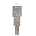 Beistle 1-Pack 3-Tier Shimmering Chandelier, 4-Feet, Silver