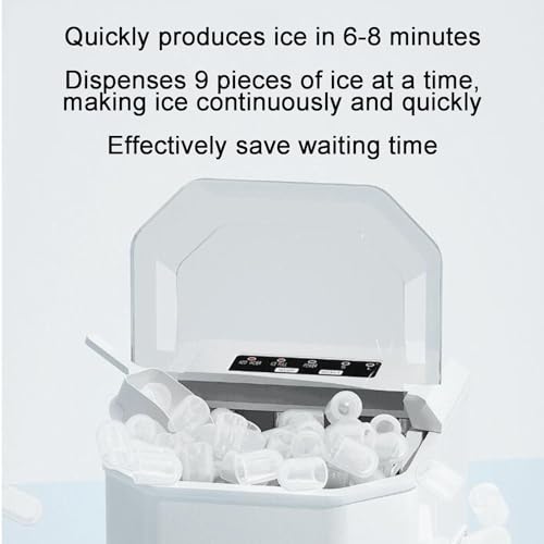 Machine à glace domestique rapide avec taille de glaçons ronds réglable - 3