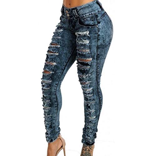 Luckycat Vaqueros Jeans Push up Vaqueros Elasticos Mujer Cintura Alta Tallas Grandes Mujer Pantalones Jeans Mujer Elástico Flacos Skinny Slim Fit Jeans Vaqueros Skinny para Mujer