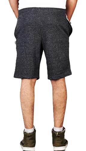 Image of VEGO Mens Black Cotton Shorts, Bermuda, Half Pant