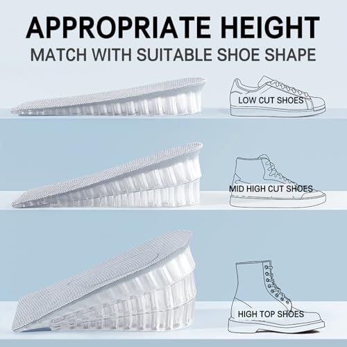 Plantillas elevadoras de silicona de 6.5 cm para hombres y mujeres miniatura 6