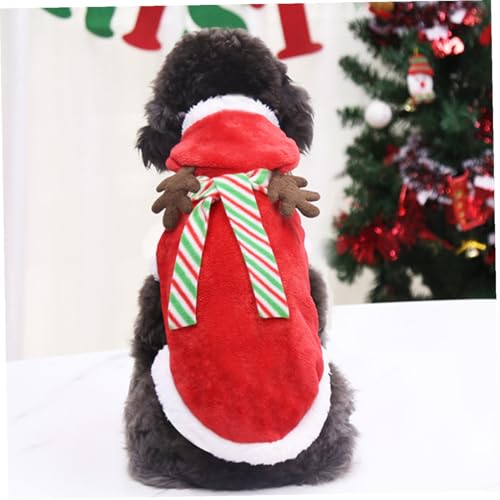 Disfraz Navidad para perros con bufanda, talla M miniatura 7