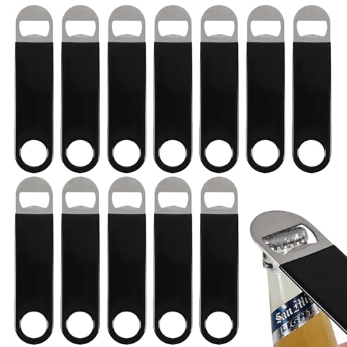 Zopnny 12 Pack 7 Inch Beer Opener with Rubber Coated,